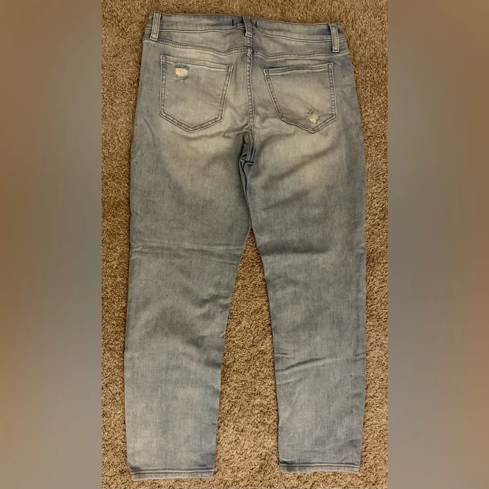 Studio Blue Casey Mid Rise Cropped Relaxed Skinny Jeans - Lt Blue - Size 31 (12) - Picture 5 of 6